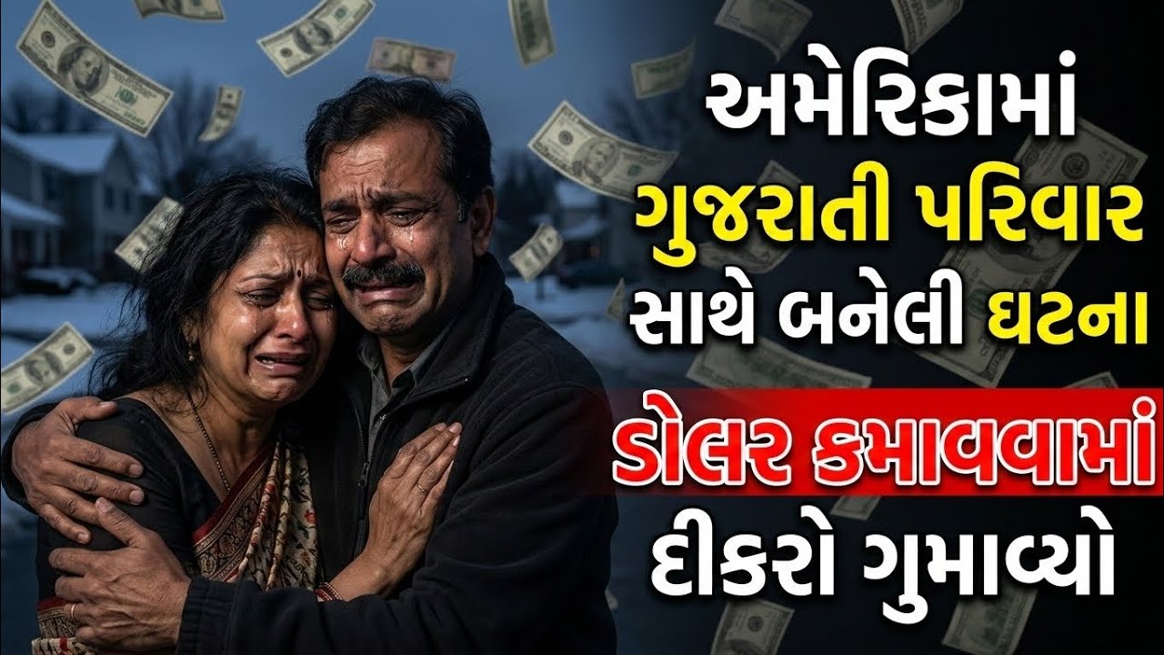 અમેરિકામાં ગુજરાતી પરિવાર સાથે બનેલી ઘટના | ડોલર કમાવવામા દીકરો ગુમાવ્યો | Emotional Gujarati Story 