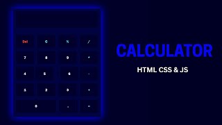 Make an Advanced Calculator with HTML, CSS & JavaScript | Full Project Tutorial #calculator #coding screenshot 4