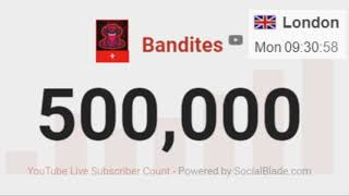 Bandites Reaches 500 Thousand Subscribers On Youtube