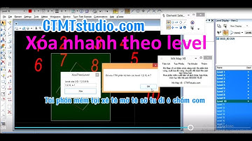 Xóa nhanh các phần từ theo level trên Micostation v8i ss3