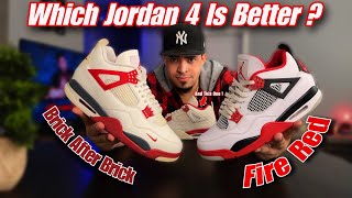 Jordan 4 Nigel Brick After Brick vs Jordan 4 Fire Red & One More ! 