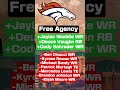 NFL Free Agency Denver Broncos 2026