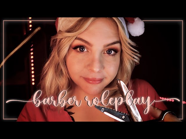 🎅🏻🎄 ASMR Barber Role Play (But You're Santa) 🎄🎅🏻 Hair Cutting, Hair Brushing, Personal Attention
