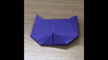 Origami Cat Head in 7 Seconds  Stop Motion Magic! #shorts