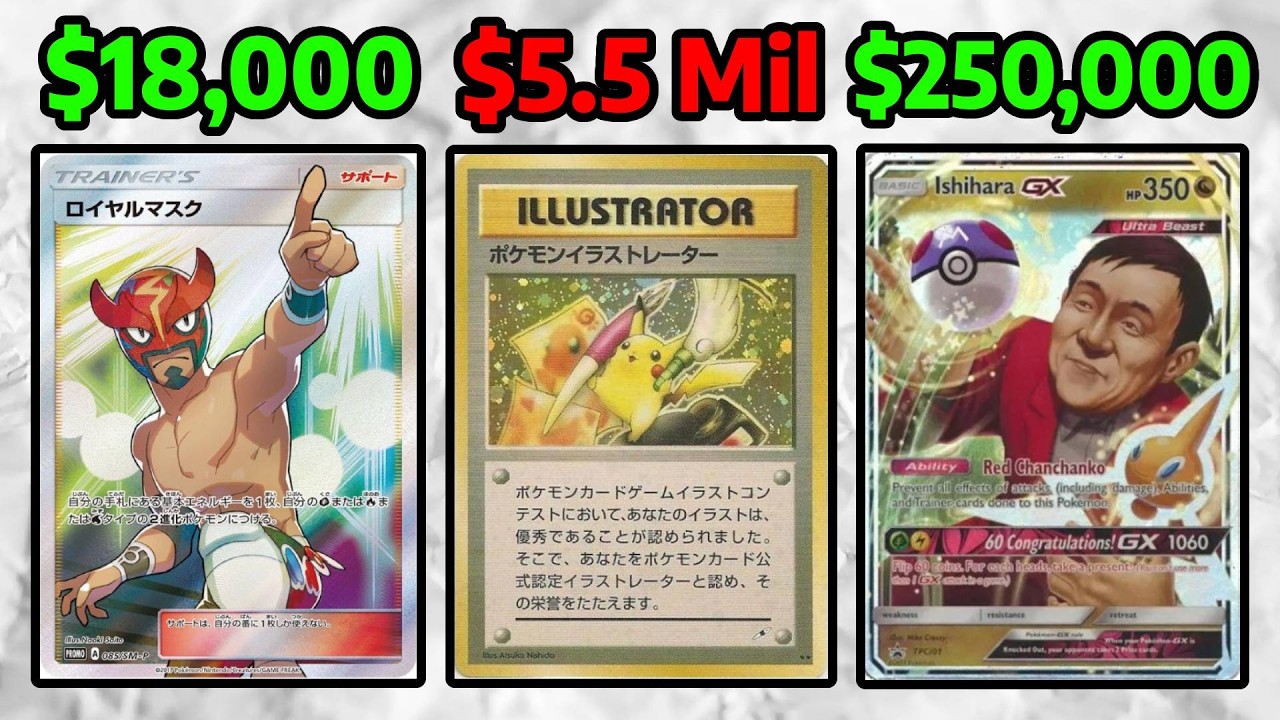 MOST EXPENSIVE Japanese Pokemon Cards - YouTube