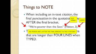 MLA FORMAT REVIEW