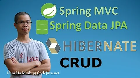 Spring MVC + Spring Data JPA + Hibernate - CRUD Sample Project