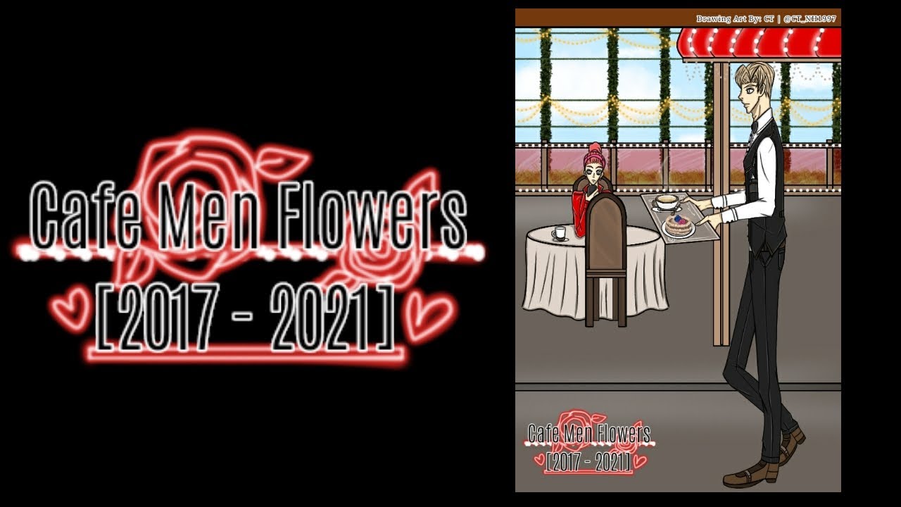 [Cafe Men Flowers] - "2017 and 2021" / Drawing on The App | - YouTube