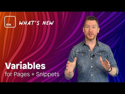 Variables for Pages and Snippets - Mendix 10.21 Release Video