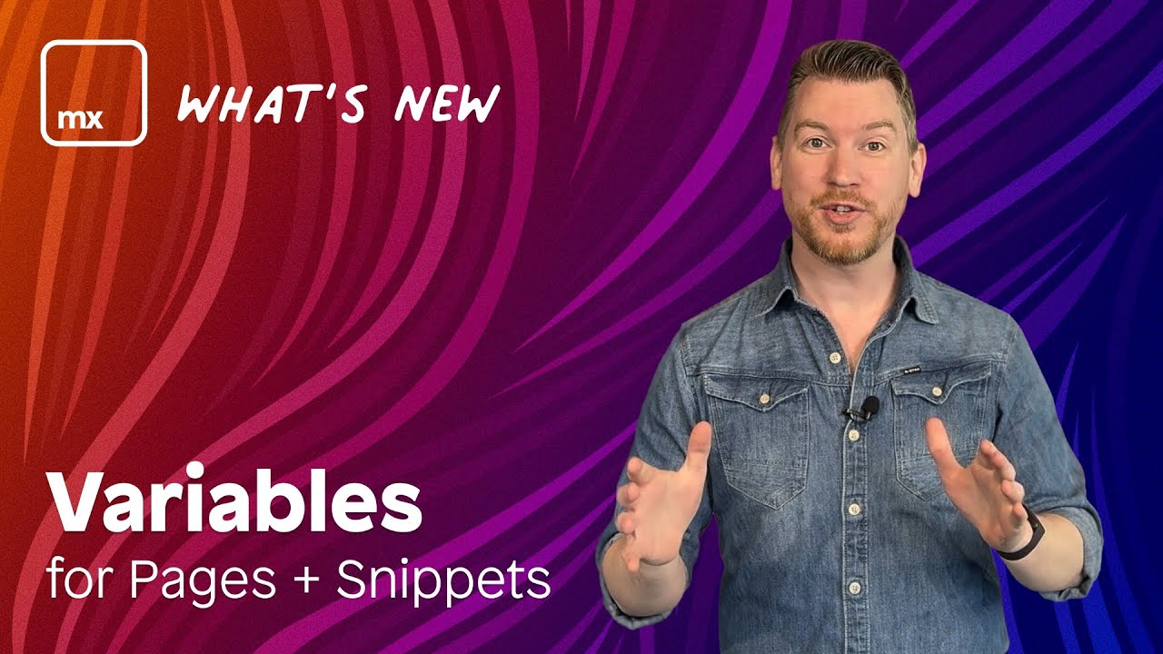 Variables for Pages and Snippets - Mendix 10.21 Release Video