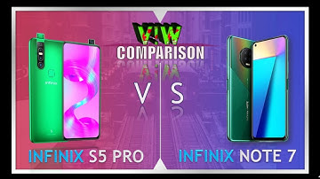 Infinix note 7 vs infinix S5 Pro Comparison