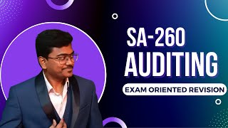 Full SA 260 Communication with those charges with Governance ||CA Final & Intermediate auditing Standards Update