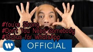 ☆RedOne☆Don't You Need Somebody☆Status For WhatsApp