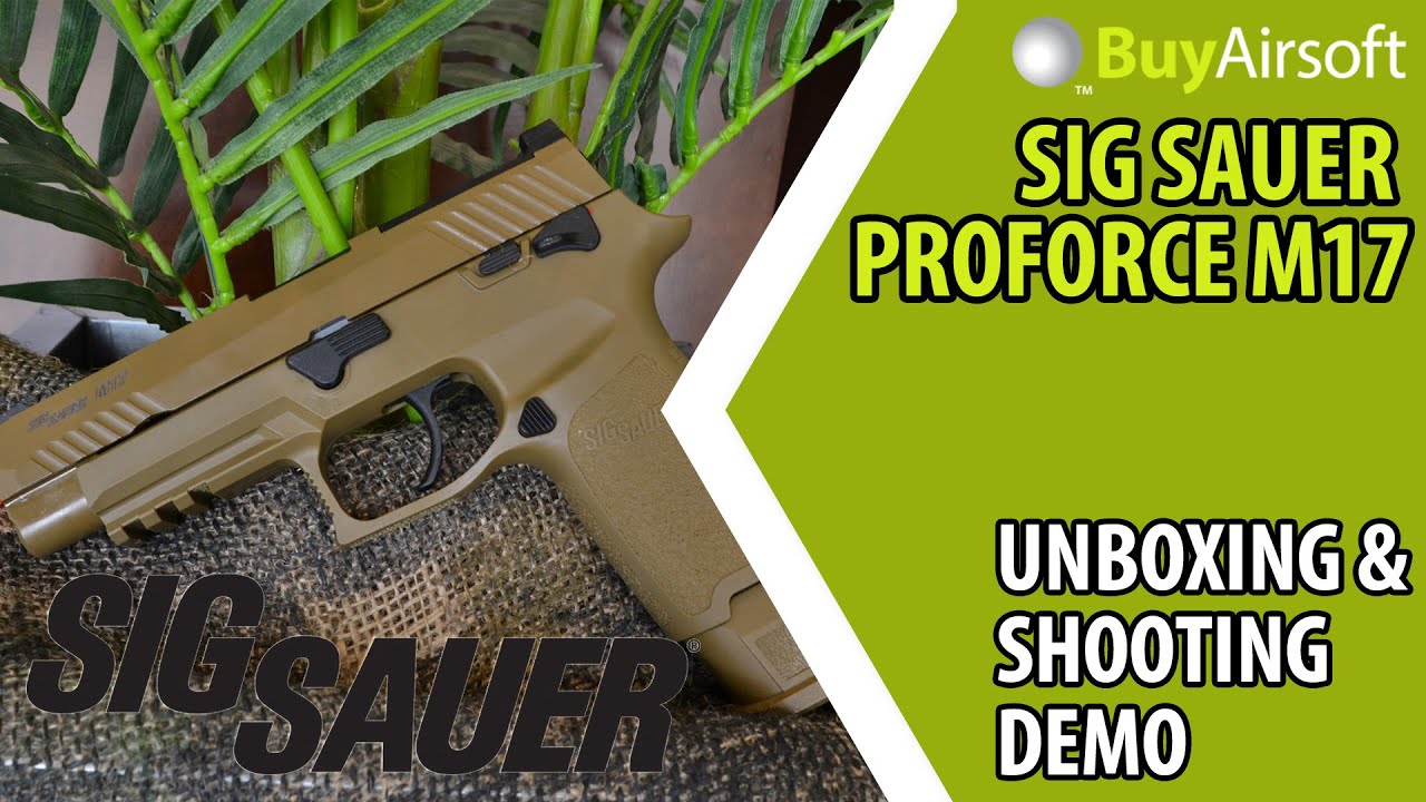 BuyAirsoft: VFC Sig Sauer ProForce P320 M17 CO2 Blowback Unboxing