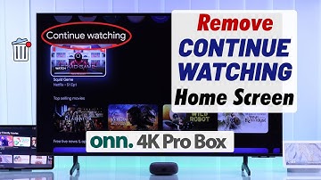 Remove Continue Watching on ONN 4K Pro Google TV Box! [How to From Home Screen]