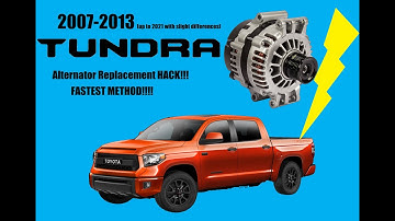 2007-2021 Tundra Alternator replacement HACK - SUPER easy
