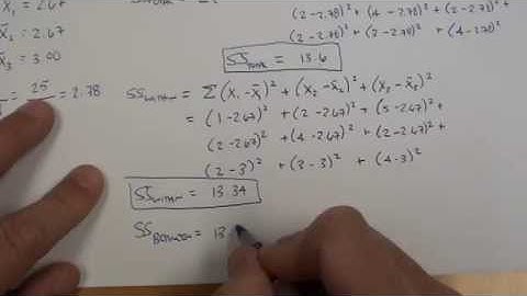 How to do One Way ANOVA by hand?