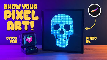 Awesome Ways to Show your Pixel Art | Procreate Tutorial + Divoom Pixel Art Displays