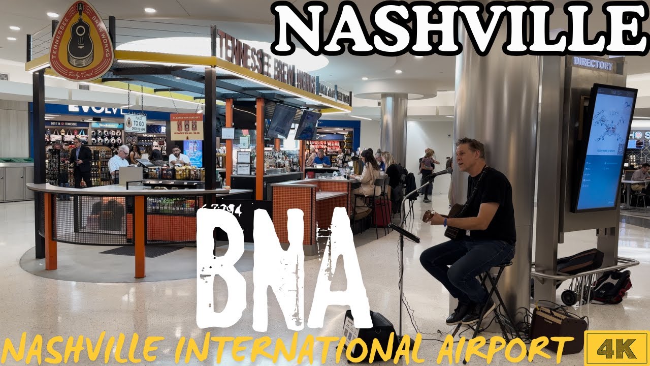 ✈️Nashville Tennessee BNA Airport: A Silent 4K 60fps ASMR Walking Tour🛫| Nov 7, 2025 | 