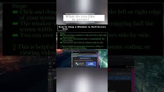 🐧 Gnome How To Snap a Window to Half Screen Size 🐧 #Shorts #KGROSShorts #howToGnome
