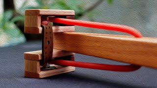Amazing "Double Hammer" Long Roller Slingshot | Wooden DIY