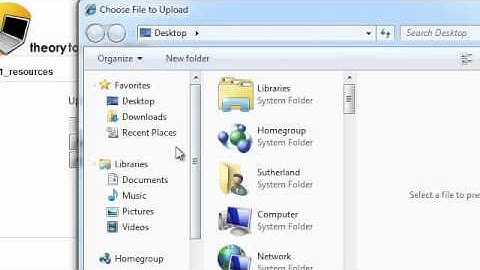 How to make a folder in Moodle and upload a file