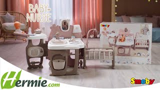 Smoby 'Baby Nurse' large baby care play set - pastel