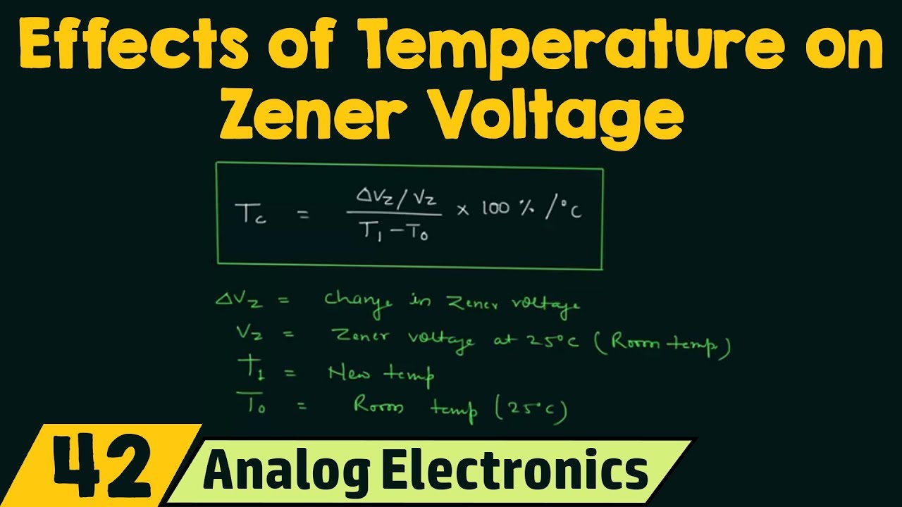 Zener Diode Breakdown Voltage Vs Temperature