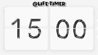 15 Minute Flip Timer | Relaxing Ticking Sound Countdown #countdown