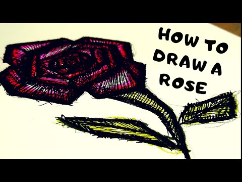 COMO DESENHAR UMA ROSA #ART #ILLUSTRATION #DRAWING