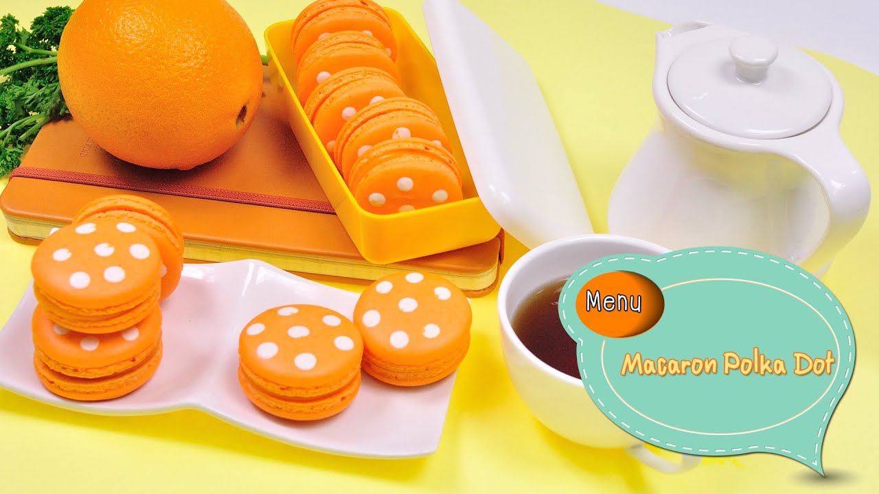 มาการองลายจุด Polka Dot Macaron - 1 Minute Cooking