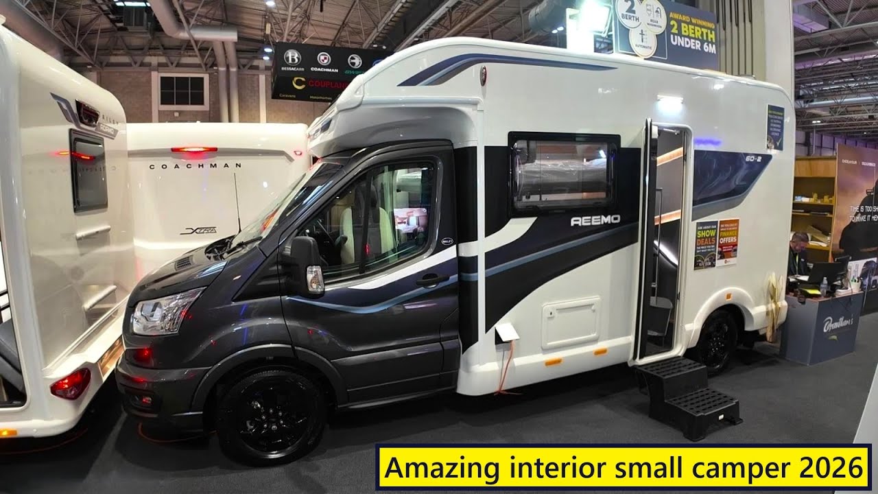 Потрясающий интерьер небольшого кемпера 2026 года — BAILEY ADAMO 60-2 на выставке автодомов и кар...