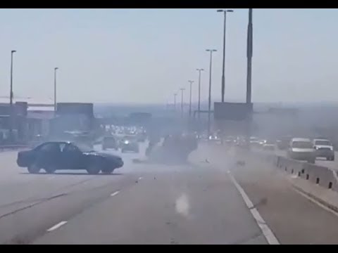 Attempted hit and run caught on camera