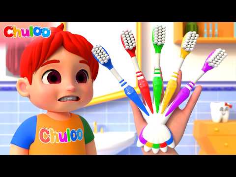 Família dos Dedinhos Bons Hábitos e Rotina de Escovação dos Dentes | ChuLoo | Canções Infantis