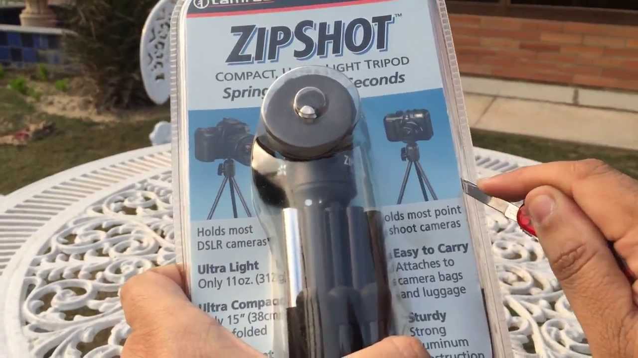 Unboxing TAMRAK ZIPSHOT TR-406 auto unfolding tripod