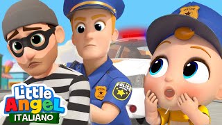 La Polizia ci tiene al Sicuro! 👮🏻🚓  - Little Angel Italiano - Canzoni per Bambini