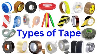 Types Of Tape In English Learn Tape Names With Pictures English Vocabulry