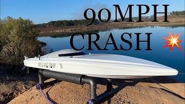 PROBOAT SONICWAKE 90MPH CRASH!
