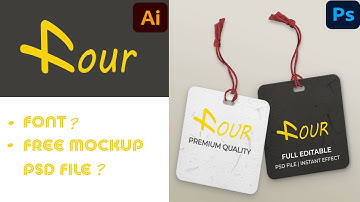 Learn how to create logo in illustrator and apply mockup in photoshop