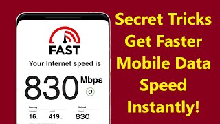 Secret Tricks to Get Faster Mobile Data Speed Instantly!!  Howtosolveit