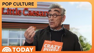 Eugene Levy’s eyebrows fly away in Little Caesars Super Bowl ad