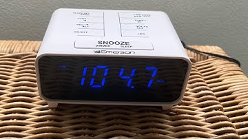 New Radio Emerson CKS1500 AM/FM Alarm Clock Radio