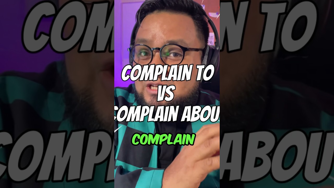 Complain to vs about 