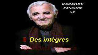 KARAOKE CHARLES AZNAVOUR . Des amis des deux cotés  2003  KARAOKE PASSION 51