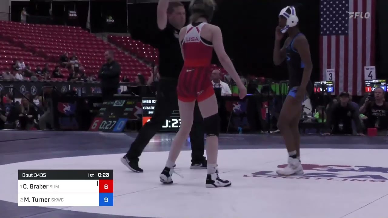 100 Lbs Final - Caley Graber, Summit Wrestling Academy Vs Morgan Turner, Sunkist Kids Wrestling Cl