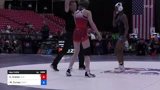 100 Lbs Final - Caley Graber, Summit Wrestling Academy Vs Morgan Turner, Sunkist Kids Wrestling Cl