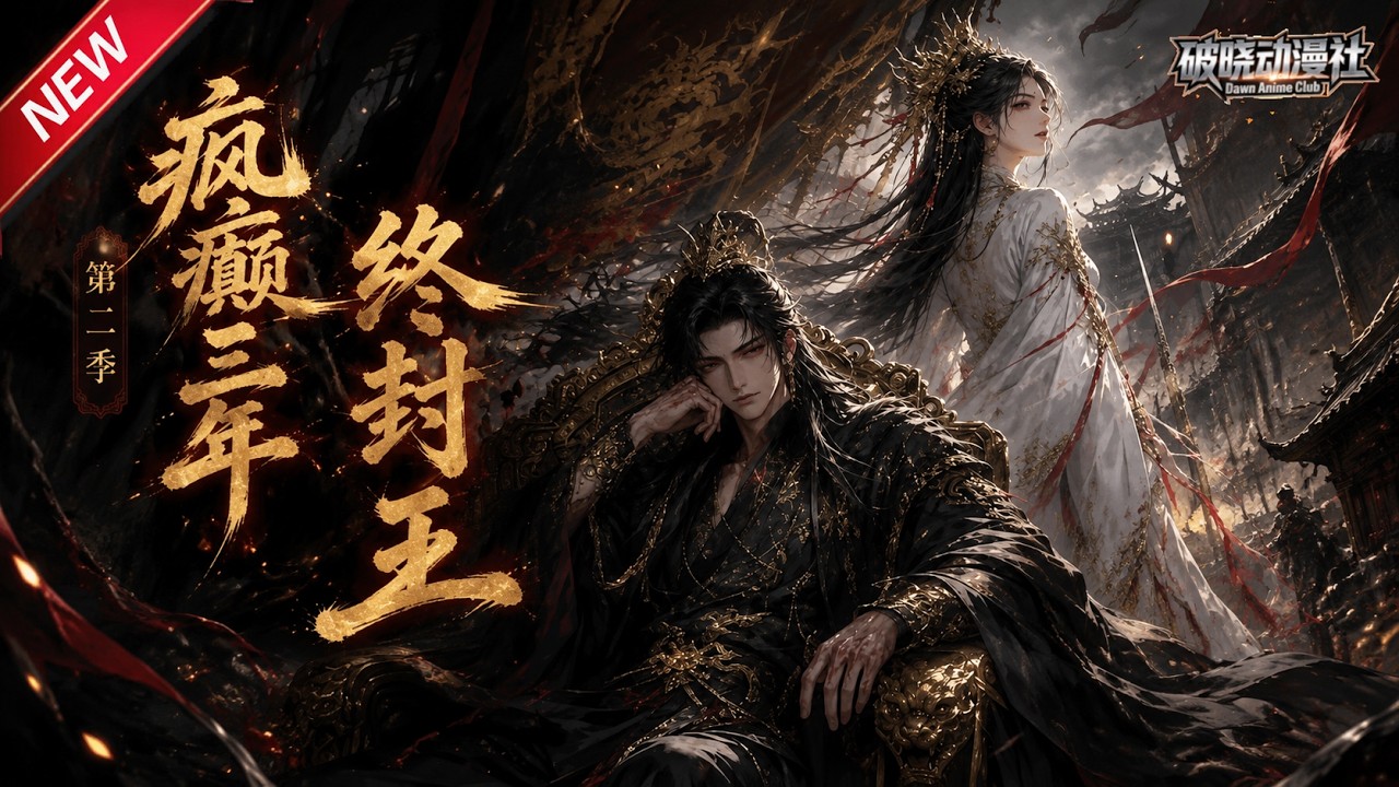 MULTISUB📢新番上线《疯癫三年终封王》第2季丨被谋害痴傻的世子觉醒，凭书法攀附权贵，步步清算血海深仇！#最新漫剧 #破晓动漫社
