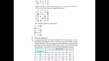 12th Commerce Mathematics and Statistics | Practical Book Solution | 14. Assignment Problems