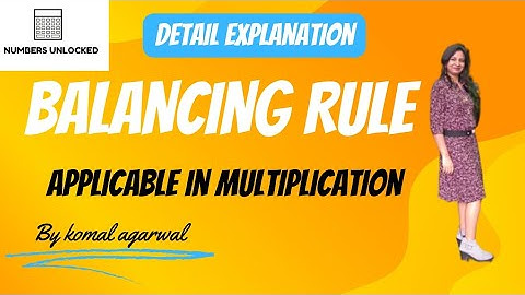 ⭐Balancing Rule in Vedic Maths/ Balancing Rule⭐