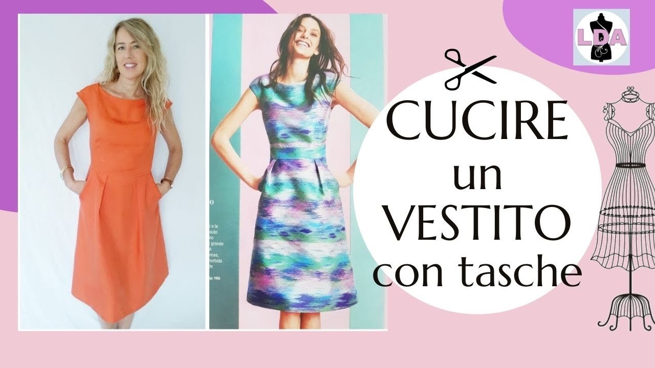 Cucire Un Vestito Con Tasche Facile Spiegazione Burda Youtube